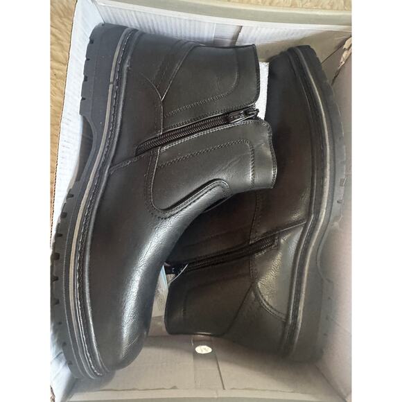 BRAVO MEN BOOT MARK-4 CASUAL WINTER inside FUR BOOT - WATERPROOF BLACK NIB 55$ - Picture 10 of 10